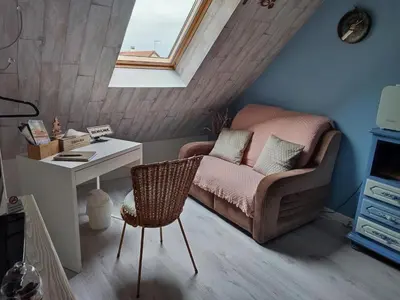 Coin salon dans l'établissement Monts repos!