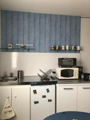 Cuisine ou kitchenette dans l'établissement « Chez Annie »