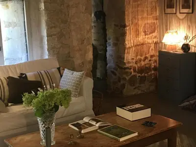 Coin salon dans l'établissement maison bohème