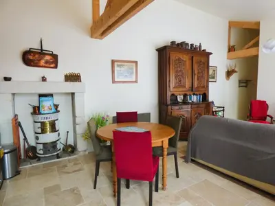 Coin salon dans l'établissement Le Petit Pré, Gîte chez l'habitant