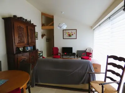 Télévision ou salle de divertissement dans l'établissement Le Petit Pré, Gîte chez l'habitant
