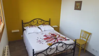 Un ou plusieurs lits dans un hébergement de l'établissement Gite entre Loire, châteaux et Sologne