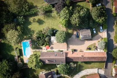 Vue panoramique sur l'établissement Le Clos de La Rousselière