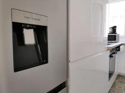 Cuisine ou kitchenette dans l'établissement L'EMILIO - hypercentre, lumineux et vue Loire