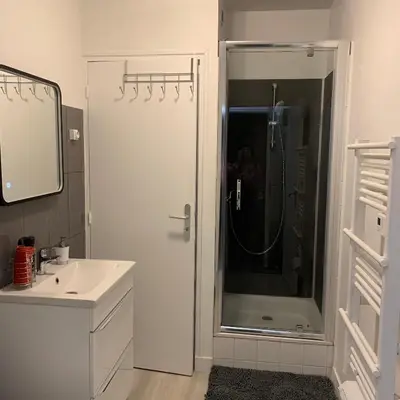Salle de bains dans l'établissement Appartement 4 PERSONNES EMPLACEMENT IDEAL PROCHE DES 24H ET GARE