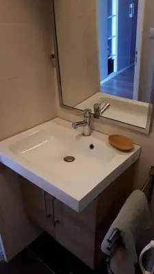 Salle de bains dans l'établissement Logement Privatif à 5min du lac de Rille