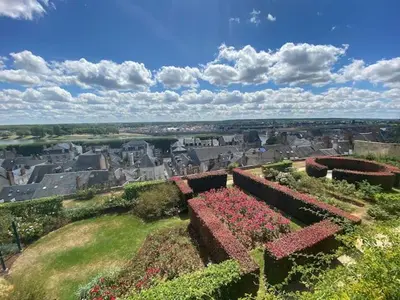 Vue générale sur Blois ou vue de la ville depuis l'appartement