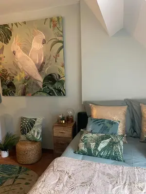 Un ou plusieurs lits dans un hébergement de l'établissement Escale Tropicale à Blois
