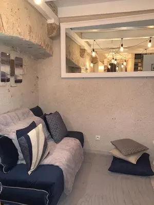 Coin salon dans l'établissement Esprit Hygge à Blois : un intérieur bien-être