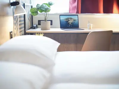 Un ou plusieurs lits dans un hébergement de l'établissement Ibis Tours Centre Giraudeau