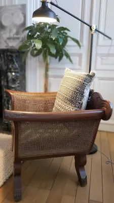 Coin salon dans l'établissement Appartement tout confort, jardin, dans un Manoir au Sud de Tours