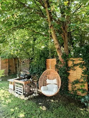Jardin de l'établissement Appartement tout confort, jardin, dans un Manoir au Sud de Tours