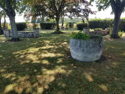 Jardin de l'établissement A la Campagne ,Halte ,Séjour et Détente