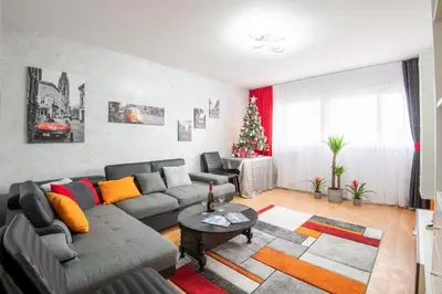 Coin salon dans l'établissement T2 proche gare, à deux pas de la Place Velpeau