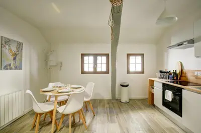 Cuisine ou kitchenette dans l'établissement La Belle bâtisse de Villandry