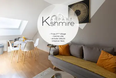 Coin salon dans l'établissement L'appart K-shmire- Cosy et spacieux, 4 pers
