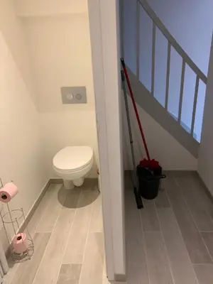 Salle de bains dans l'établissement la grande aire