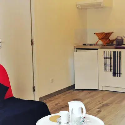 Cuisine ou kitchenette dans l'établissement Appartement St Aignan sur Cher centre