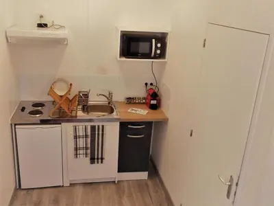 Cuisine ou kitchenette dans l'établissement Appartement St Aignan sur Cher centre