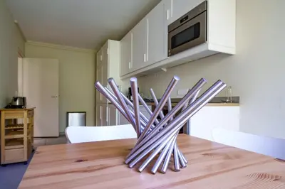 Cuisine ou kitchenette dans l'établissement Appartement Tours centre avec parking 4 p