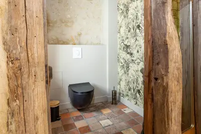 Salle de bains dans l'établissement Manoir de la Mazeraie lodge de luxe Loire Valley