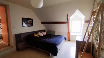 Un ou plusieurs lits dans un hébergement de l'établissement Gîte de la Courtaudière