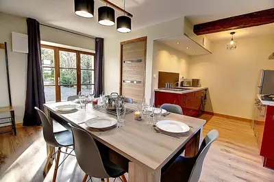 Cuisine ou kitchenette dans l'établissement Gîte de la Courtaudière