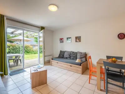 Coin salon dans l'établissement Holiday Home Cottage 3 Pers- by Interhome