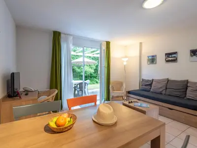 Coin salon dans l'établissement Holiday Home Cottage 4 Pers- by Interhome
