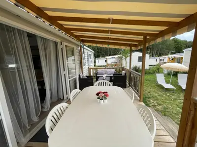 Plan de l'établissement Mobil-Home 4 étoiles avec piscine proche de Blois