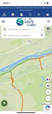 Plan de l'établissement Logement Loire climatisé, La Halte de Cuze, aux abords de la Loire a vélo