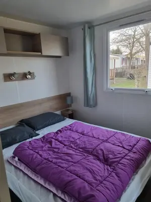 Un ou plusieurs lits dans un hébergement de l'établissement Camping 4* 3 CH 2 SDB- Lave linge- Lave vaisselle