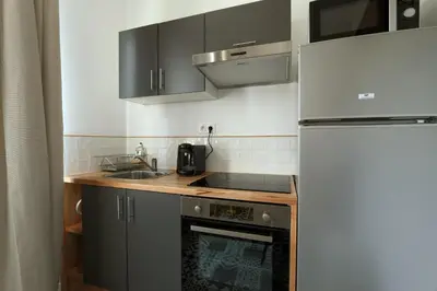 Cuisine ou kitchenette dans l'établissement The Timeless - Balzacien