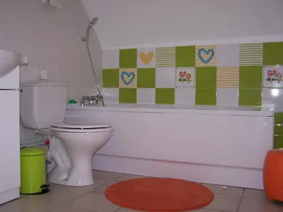 Salle de bains dans l'établissement Gîte Maison de Sophie