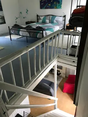 Un ou plusieurs lits dans un hébergement de l'établissement Gîte Au Boom Coeur en options SPA et Repas