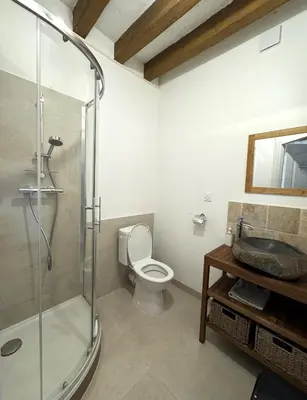 Salle de bains dans l'établissement Studio Vigneron, 3min du Zoo