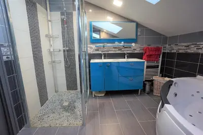 Salle de bains dans l'établissement LOFT 2 Descartes