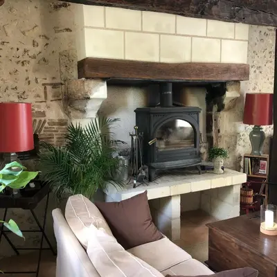 Coin salon dans l'établissement Cottage du vigneron