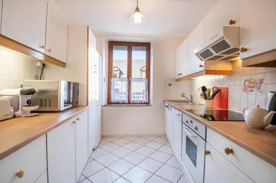 Cuisine ou kitchenette dans l'établissement L'Ancien relais de poste