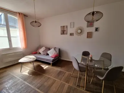 Coin salon dans l'établissement Le murier ensoleillé