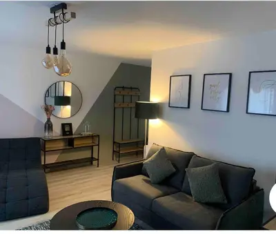 Coin salon dans l'établissement Cocon à TRELAZE