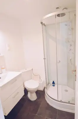 Salle de bains dans l'établissement Studios Lsquare-Residence