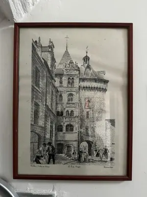 Plan de l'établissement GITE DANINOU; meublé 3 chambres avec terrasse (1er étage du château) , salon et cuisine ouverte