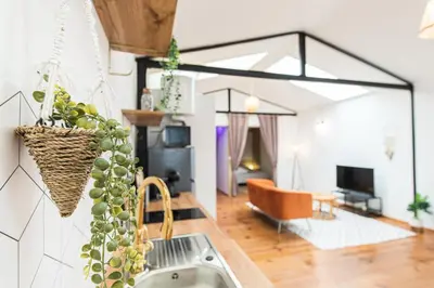 Télévision ou salle de divertissement dans l'établissement Zen & Spa - Maison Cosy - Tours - Netflix