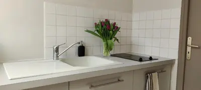 Cuisine ou kitchenette dans l'établissement Bel Appartement Calme Tout Confort Entièrement équipé