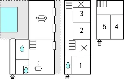 Plan de l'établissement 5 Bedroom Awesome Home In Louzy
