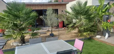 Jardin de l'établissement Chez Stephane et Sylvie