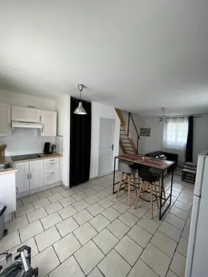 Cuisine ou kitchenette dans l'établissement Gîte de charme les arpents