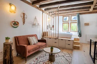 Coin salon dans l'établissement Cocon du Vieux Tours