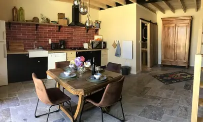 Cuisine ou kitchenette dans l'établissement Studio Anvers